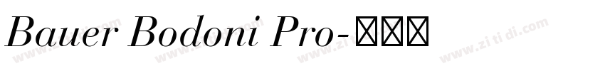 Bauer Bodoni Pro字体转换